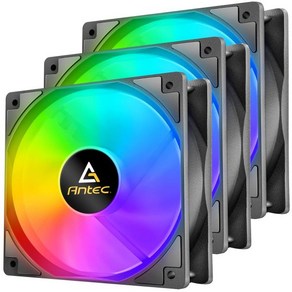 Antec PC 팬 120mm 사일런트 케이스 고성능 저소음 3핀 커넥터 P12 시리즈 5팩, P12 RGB 3pcs, 5개