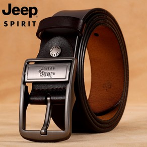 JEEPSPIRIT 정품 남성용 가죽 자동 버클 벨트 OM18CD996BT0346