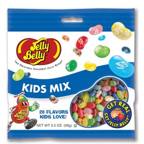 Jelly Belly Kids Mix Jelly Beans - 3.5 oz Bag - Offi Jelly Belly Kids Mix 젤리 빈 - 3.5온스 가방 - 공식 직접 공, 99g, 1개