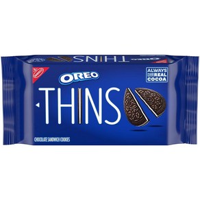 OREO Thins 초콜릿 샌드위치 쿠키 261g(9.5온스), 1개, 261g