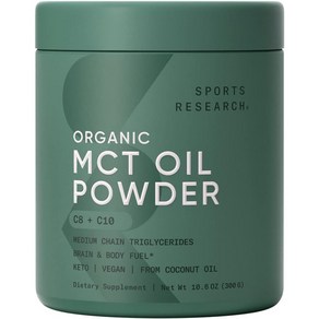 스포츠 리서치 MCT 오일 파우더 코코넛 케토 10.6oz, 1개, 300g