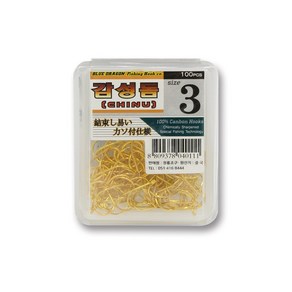 청룡조구 감성돔 금바늘 벌크 100pcs, 1개