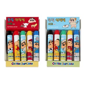 짱구는못말려 클립 연필캡 5P 세트 (랜덤발송)