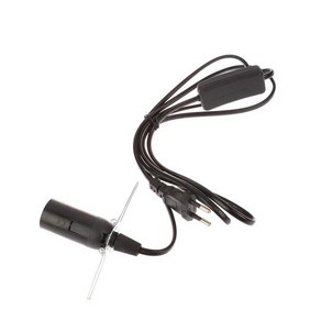소금 램프 펜던트 LED 전구 걸이 서스펜션 거치대 EU 플러그 1.8m 전원 코드 케이블 E14 소켓 베이스 스위치 와이어 포함, [02] Black, 02 Black