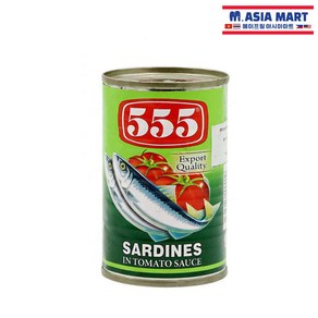 필리핀 555 정어리 토마토 소스 통조림 캔 155g / SARDINES IN TOMATO SAUCE 맛있는 사딘