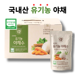 국내산 유기농 야채수 초록마을, 30개, 150ml