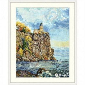 외국 십자수패키지 Meejka/Split Rock Lighthouse-K-231실로하는 십자수, 1개