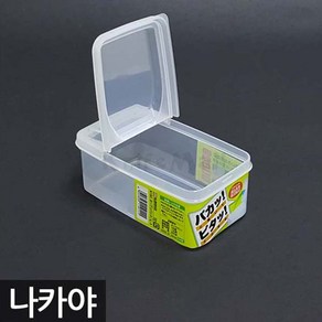 일본 나카야 반오픈 사각용기 500ml 식재료보관, 1개