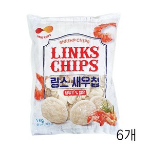 튀겨먹는 업소용과자 술안주 링스 새우칩 1kg X 6개