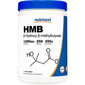 뉴트리코스트 HMB 1000mg 무맛, 1개, 250g