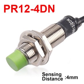 Cloweit 유도 스위치 PR12-4DP 센서 PR12-4DN DC 3 선 NPN 정상 개방 M12 라길이 2m 방지, [01] PR12-4DN, 1개
