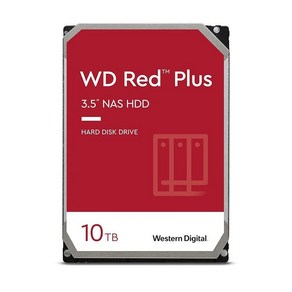 Westen Digital 4TB WD 레드 플러스 NAS 내장 하드 드라이브 HDD 5400 RPM SATA 6 Gb/s CMR 256 MB 캐시 3.5인치 (WD40EFPX), 256 MB Cache, 10TB