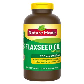 Natue Made Flaxseed Oil 아마인유 아마씨유 1400mg 300정, 1개