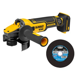 디월트 20V BL FLEXVOLT Advantage 모터 충전 그라인더 본체 DCG409N + 티롤릿 절단석 레드 125mm 34408686, 1세트, 본품(배터리없음)