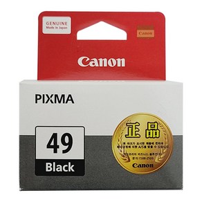 캐논정품잉크 PG-49 PIXMA E409 E3195 E3490 검정, 1개