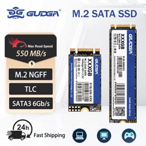 컴퓨터하드디스크 내장하드 GUDGA SSD SATA M2 1 테라바이트 512GB 2 256GB 128GB Ssd 하드 디스크 NGFF 솔리드 스테이트 드라이브 2242 2280, 2242-64GB SSD, 없음, 6) 2280-64GB SSD