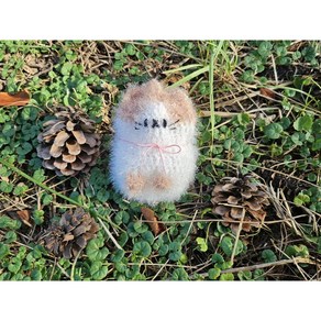[ WINSOME ] 고양이수세미 동물수세미 인형수세미 핸드메이드 손뜨개 호빵수세미 캐릭터수세미 국내산 아크릴 집들이 어린이집 선물 답례품, 1개, 1개입