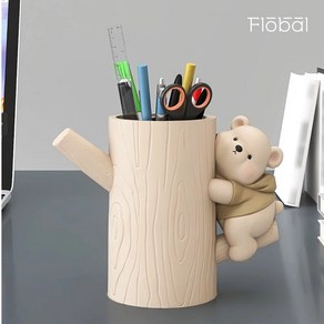 매달린 받쳐곰 펜꽂이 원형 연필통 다용도꽂이 Bear Pen Holder