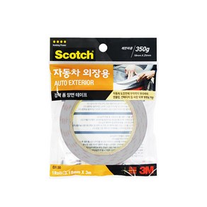 3M 강력 폼 양면테이프 차량 외장용 EX130 18mm x 3m, 1개