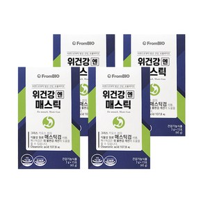 프롬바이오 위건강 엔 매스틱 이병헌 그리스산 순식물성 매스틱 검 15포 4상자, 45g, 4개