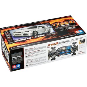 TAMIYA 타미야 1 10 전동 RC카니스모 R34 GT-R Z-tune (TT-02D 섀시) 드리프트 스펙 온로드 58605, 1개