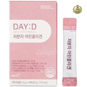 라이브잇 동국헬스케어홀딩스 데이디 300달톤 저분자 어린 콜라겐 15p, 30g, 1개