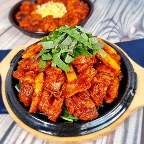 국내산 닭다리 100% 순살 천지푸드 양념닭갈비(무배), 1kg, 1개