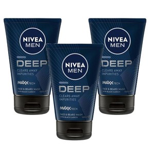 NIVEA 니베아 남성 딥 페이스 워시 Men Deep Face Wash