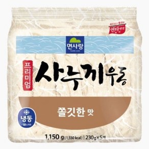 면사랑 냉동 프리미엄 사누끼우동 쫄깃한맛 1.15kg (230g X 5개) 8개 우동면