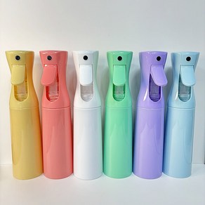 파스텔 분무기 6종 컬러 안개 미세 도마뱀 파충류 크레 원예용 분무기 300ml, 민트, 1개