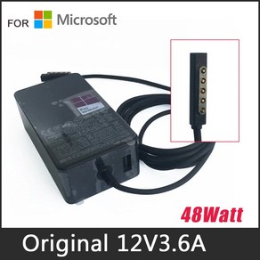 Micosoft Suface Po 1 Po2 RT RT2 1512 1516 1536 태블릿 노트북 전원 어댑터 용 기존 12V 36A 48W AC 충전기 마이크로소프트 서피, 2)EU