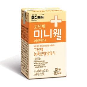 메디푸드 고단백 농축균형영양식 미니웰 OS(150ml 24팩), 24개