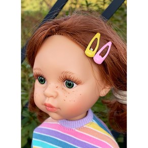 인형용 깜찍 머리핀(색상랜덤발송) 파올라레이나 인형 소품 미니어쳐 악세서리 구체관절인형, 1개