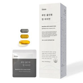 스누파이토텍 국대비타민 루틴 올인원 앤 아이언 멀티비타민 철분제 3 030mg, 30회분, 2개