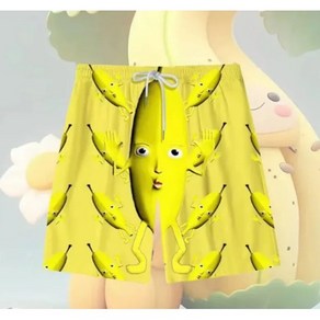남여공용 바나나 캐릭터 유니크 반바지