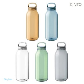 킨토 워터보틀 텀블러 손잡이 투명 휴대용 물병 500ml, 그린, 1개