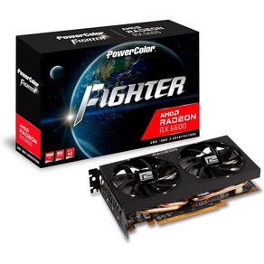 파워컬러파이터 AMD 라데온 RX 6600 그래픽카드 8GB GDDR6 메모리 탑재, 6600 Fighte