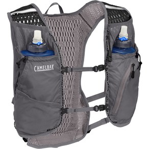 카멜백 멘스 제퍼 러닝 하이드레이션 베스트 바디 맵핑 남성 CamelBak (물병포함), 34 oz, gey, 1개