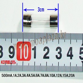 유리관퓨즈5A 소형휴즈5A 길이30mm두게6.2mm 퓨즈 FUSE5A 250V5A (모아프라자), 10개