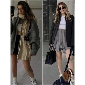 ZARA 자라 데일리 루즈핏 기모 파일럿 점퍼 15종컬러