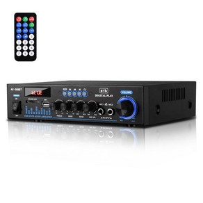스테레오 앰프 오디오 하이파이 AV-568 홈 블루투스/MIC/USB/SD/AUX/FM을 지원하는 300W 최대 파워 시어터 리시버 스튜디오용 리시버집 노래방, 스테레오 앰프 오디오 하이파이 AV-568 홈 블루투스