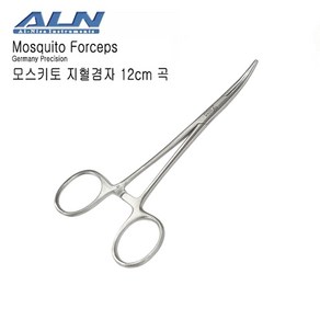 ALN 켈리 12cm 모스키토 (지혈겸자/12/14/16/18/20/24cm옵션선택/Mosquito Foceps st), 켈리 12cm 곡선형, 1개