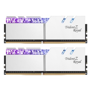 [서린공식] G.SKILL DDR4-3600 CL16 TRIDENT Z ROYAL C 실버 패키지 (32GB(16Gx2)), 2개