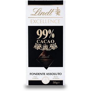 Lindt 일본직구 Excellence 99% 카카오 1.8온스(50g), 1개, 50g