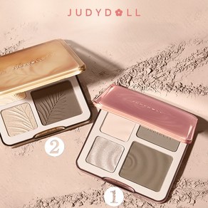 judydoll 3D 페이셜 메이크업 팔레트 글로우 브라이트닝 컨투어 쉬머 매트 파우더 2종 사은품 증정, 1개, 01