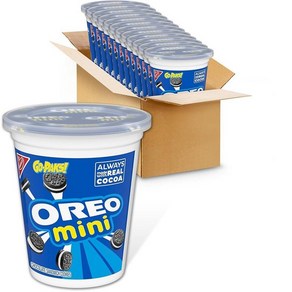 OREO 퍼지 커버 초콜릿 샌드위치 쿠키 오리지널 맛 354.9ml (128.5온스) 박스, 12개, 224g