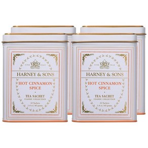 Haney and Sons Hot Cinnamon Spice 미국 하니앤손스 핫 시나몬 스파이스 티 티백 20개입 4통, 4개