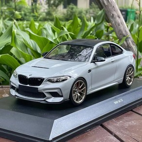 1:18 MINICHAMPS 미니챔프 BMW M2 CS 다이캐스트 모형자동차, 화이트 골드 휠, 1개