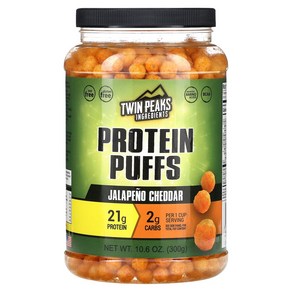 아이허브 Potein 퍼프 할라피뇨 체다 300g(10.6oz), 1개, 300g