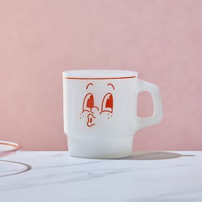 [MODERN HOUSE 중계점] 솔티브런치 밀크글라스 머그컵 (오렌지) 230ml GA0124056, 1개